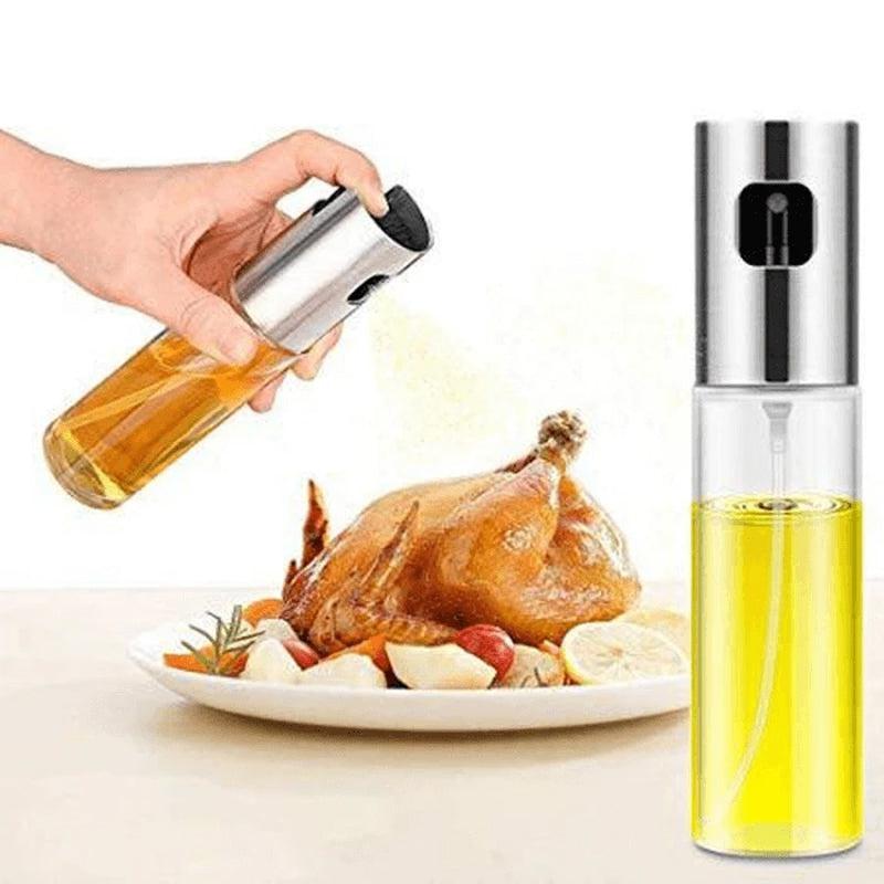 Oil spray bottle in glass - light and multifunctional