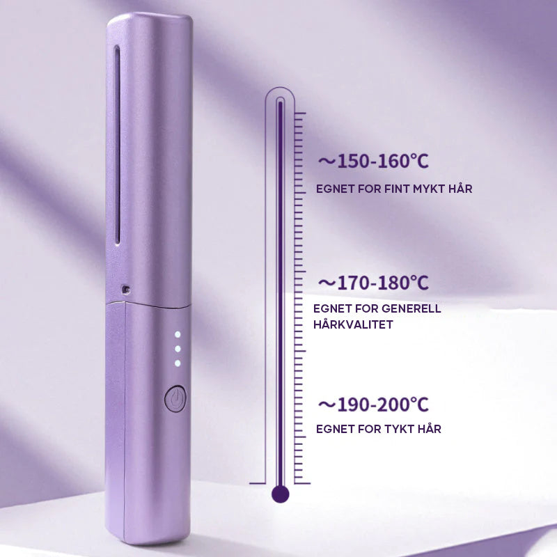 Rechargeable mini hair straightener - portable and efficient