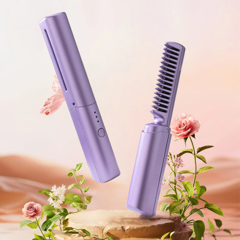 Rechargeable mini hair straightener - portable and efficient