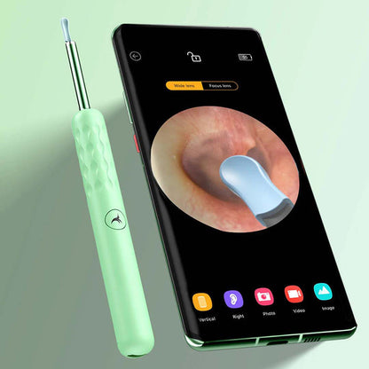 Ear cleaner with camera endoscope for safe earwax cleaning