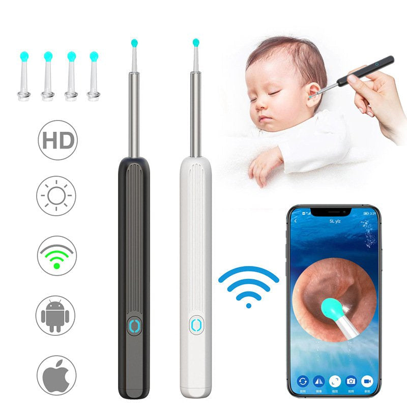 Ear wax remover with HD camera and app