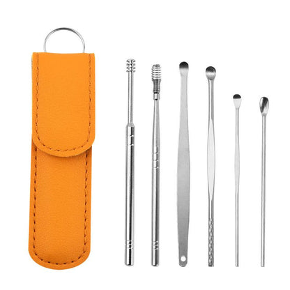 Stainless steel earwax removal set - 6 pieces