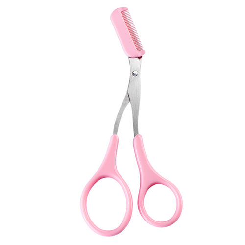 Eyebrow scissors with comb for precise trimming