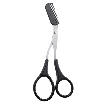 Eyebrow scissors with comb for precise trimming