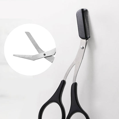 Eyebrow scissors with comb for precise trimming