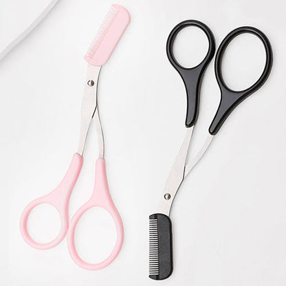 Eyebrow scissors with comb for precise trimming