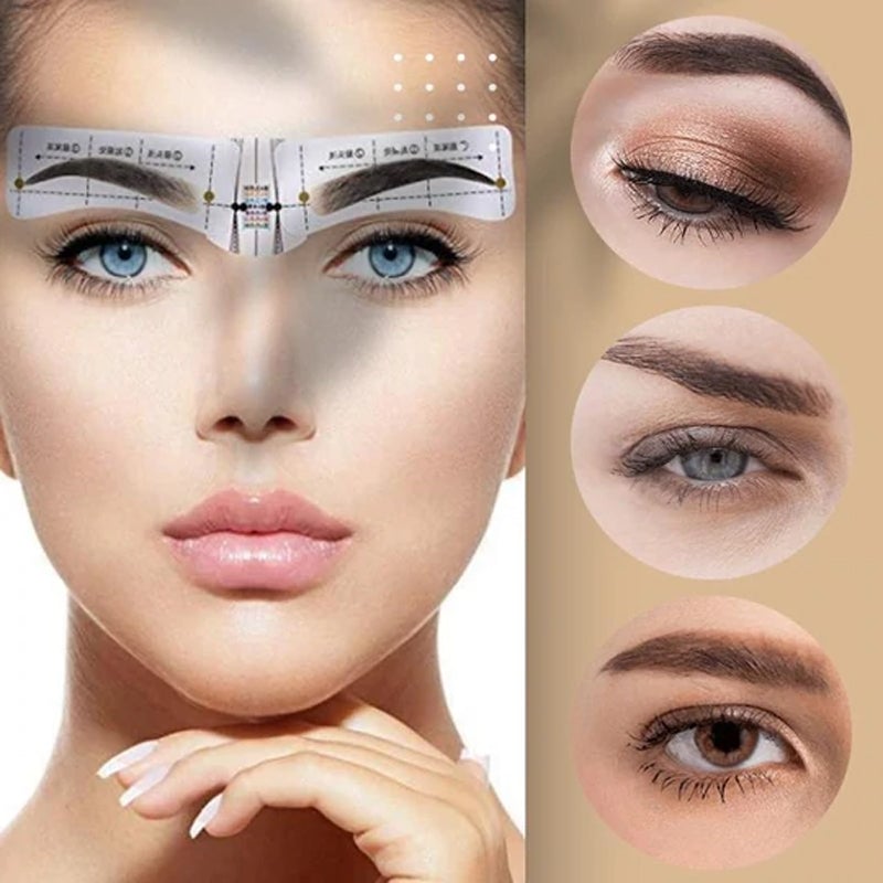 Eyebrow stencils - 12 styles for perfect brows