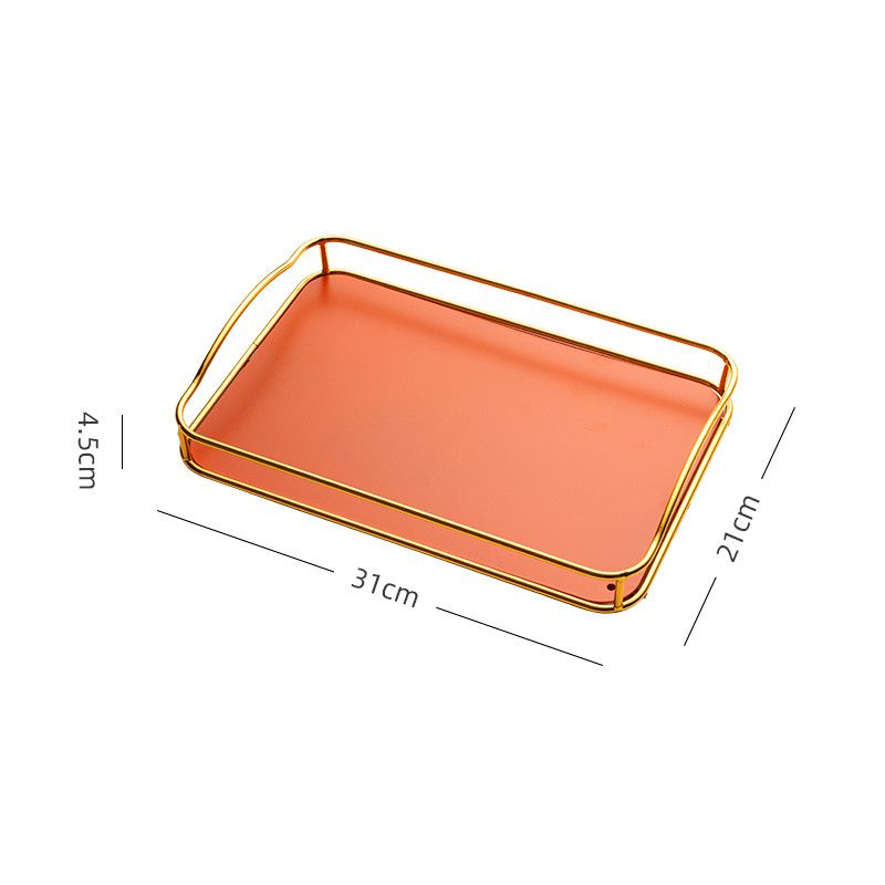 Retro serving tray with gold edge