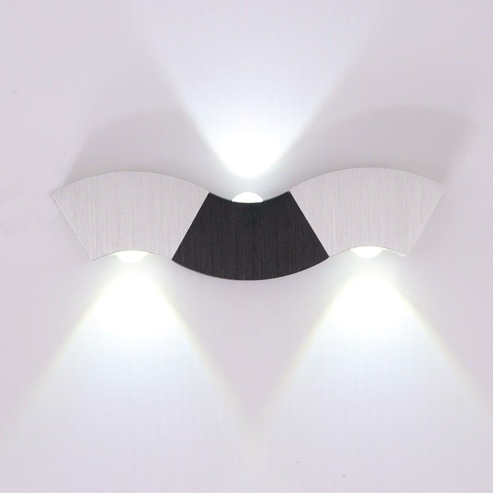 Retro wall lamp with wave shape - led