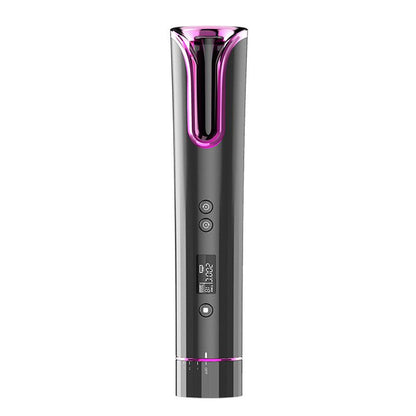 Rotating curling iron - rechargeable and wireless