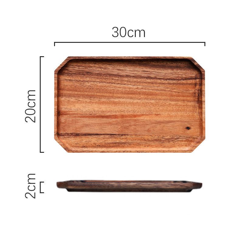 Wooden serving board with Danish design