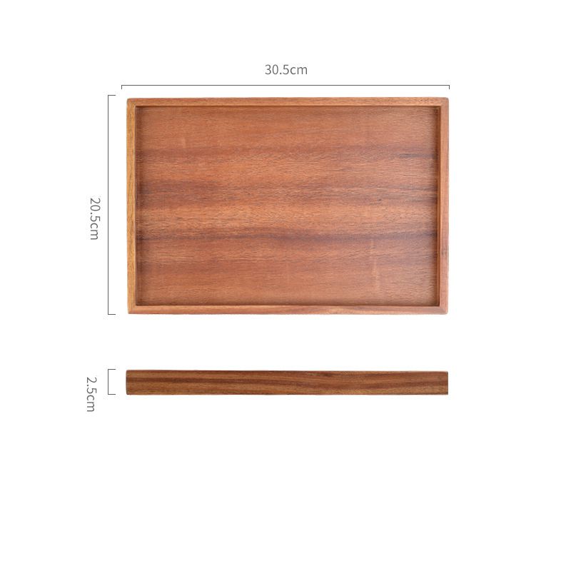 Modern wooden serving tray