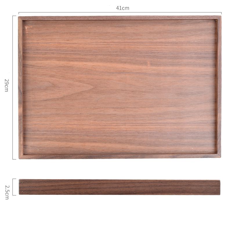 Modern wooden serving tray