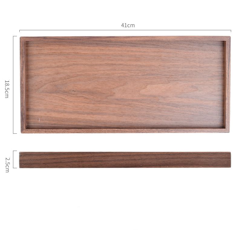 Modern wooden serving tray