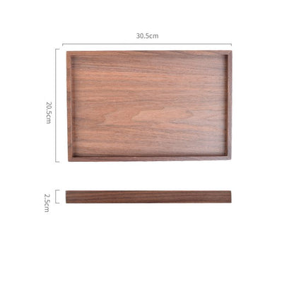 Modern wooden serving tray