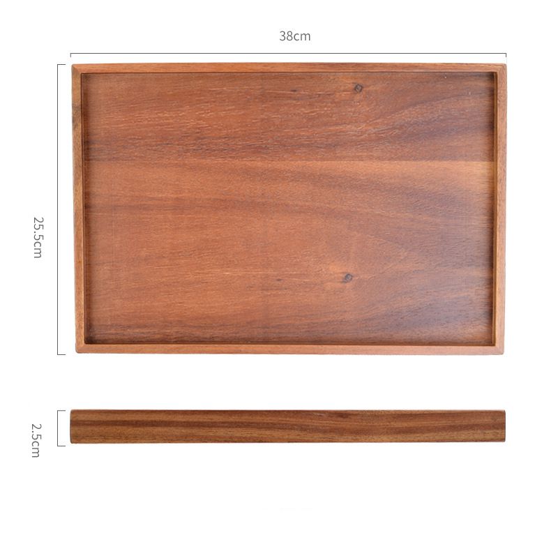 Modern wooden serving tray