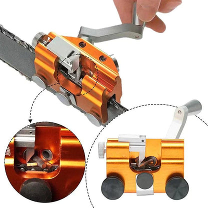 Grinding tool for chainsaw chains - maintenance tool