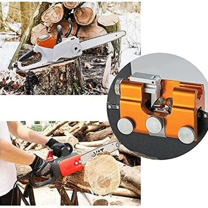 Grinding tool for chainsaw chains - maintenance tool