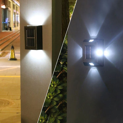 Solar wall lamp for outdoor lighting