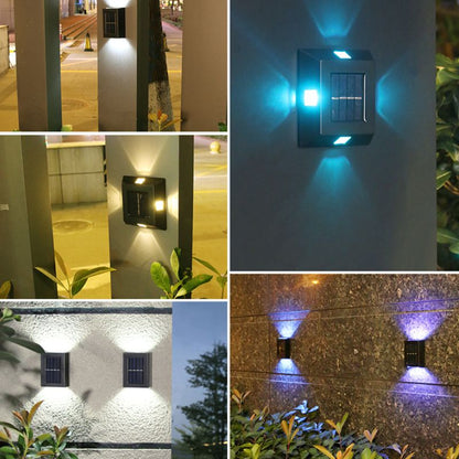 Solar wall lamp for outdoor lighting