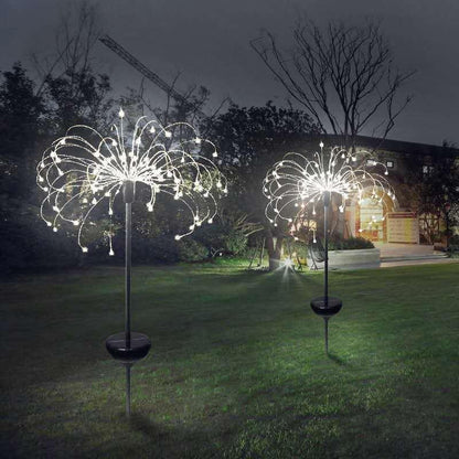 Solar powered firework garden light - ip65 waterproof