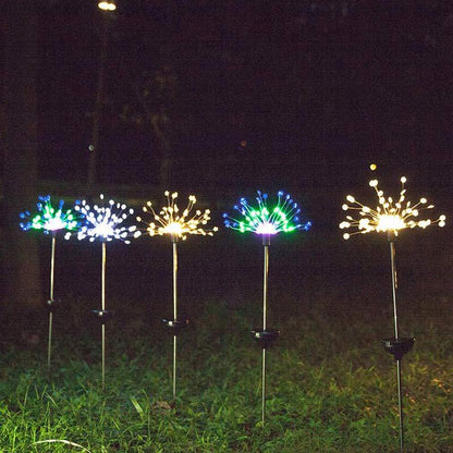 Solar powered firework garden light - ip65 waterproof