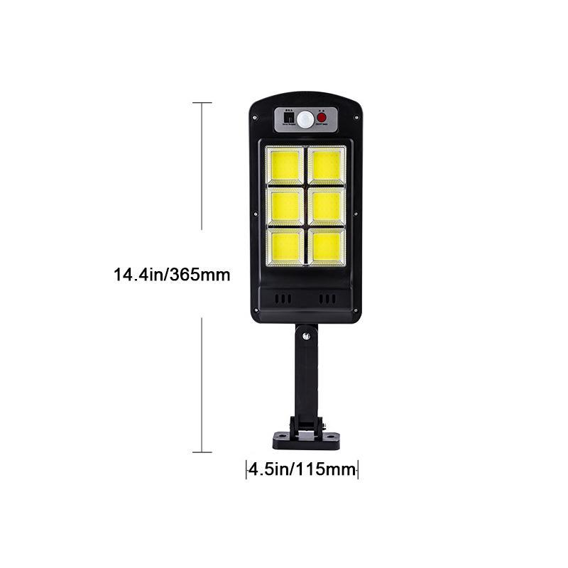 Solar-powered LED lamp for outdoor use