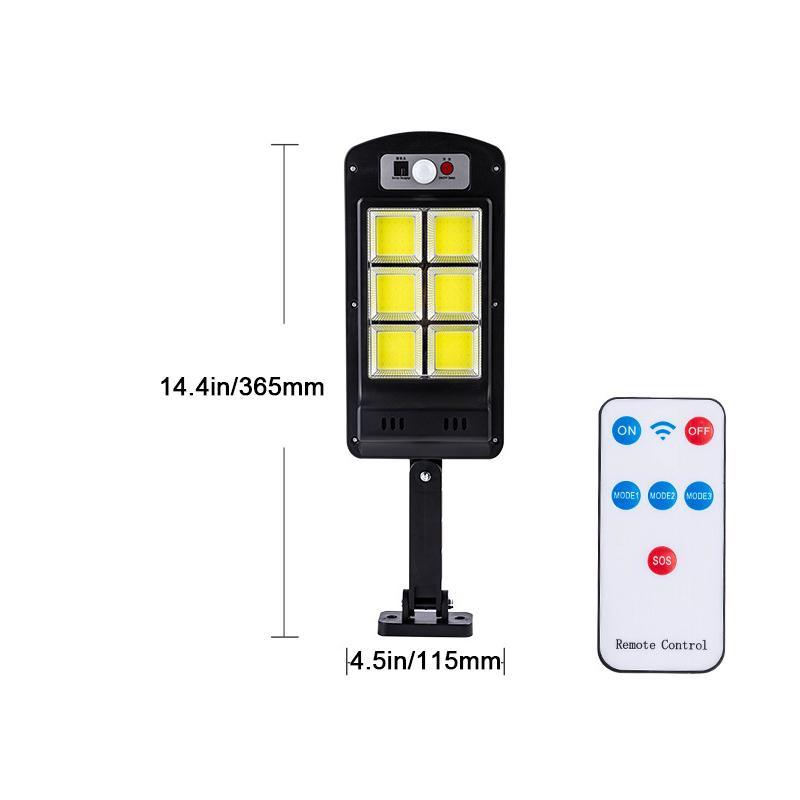 Solar-powered LED lamp for outdoor use