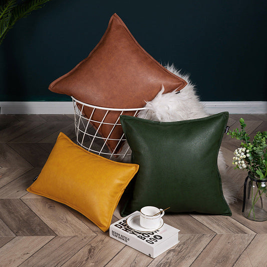 Cool cushion covers in leather