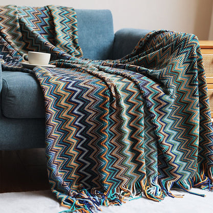 Knitted blankets in lovely patterns