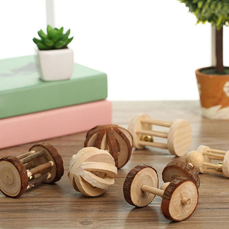 Wooden toys for small rodents