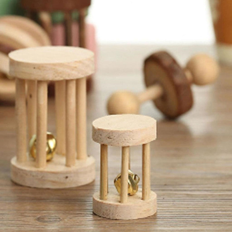 Wooden toys for small rodents