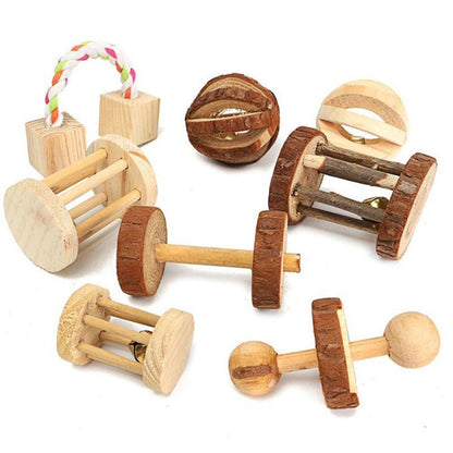 Wooden toys for small rodents