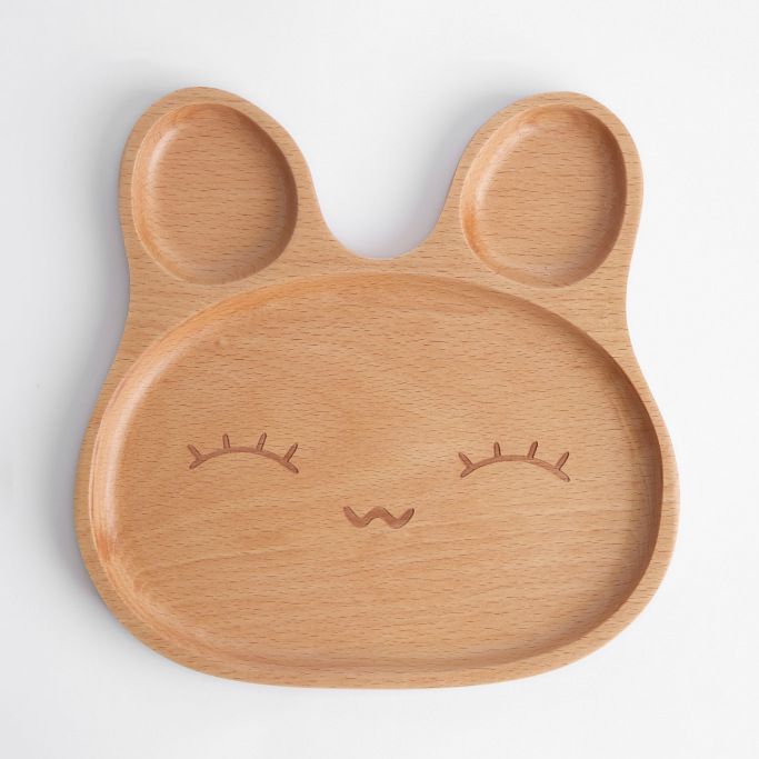 Children's wooden plate