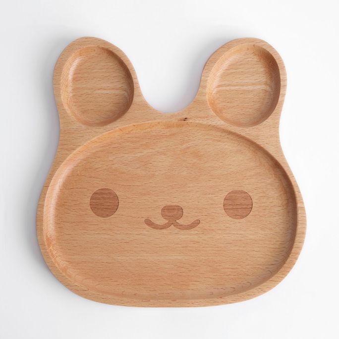 Children's wooden plate