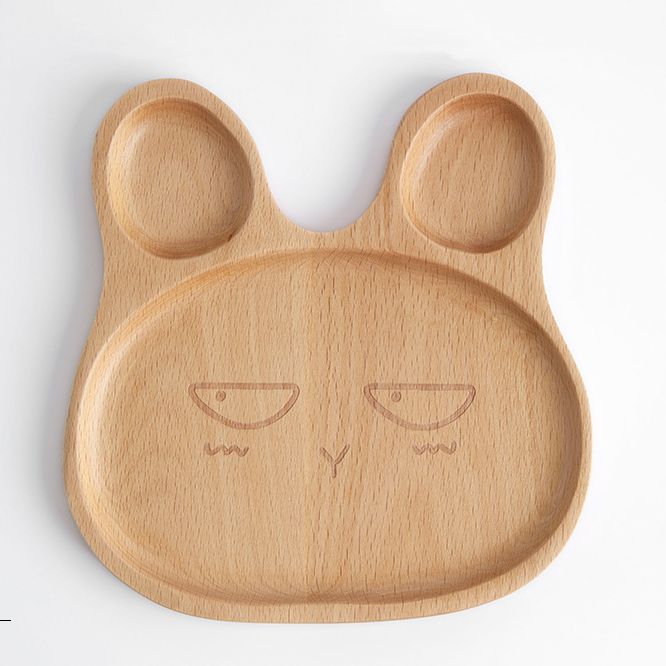 Children's wooden plate