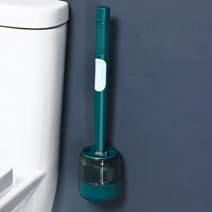 Liquid-filled silicone toilet brush - effective cleaning