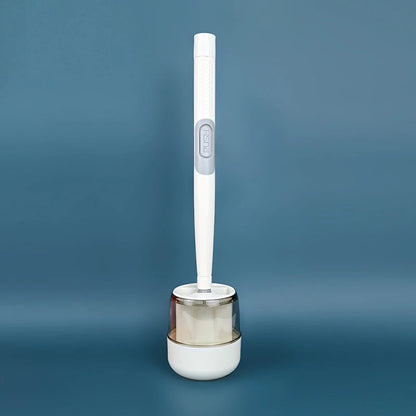 Liquid-filled silicone toilet brush - effective cleaning