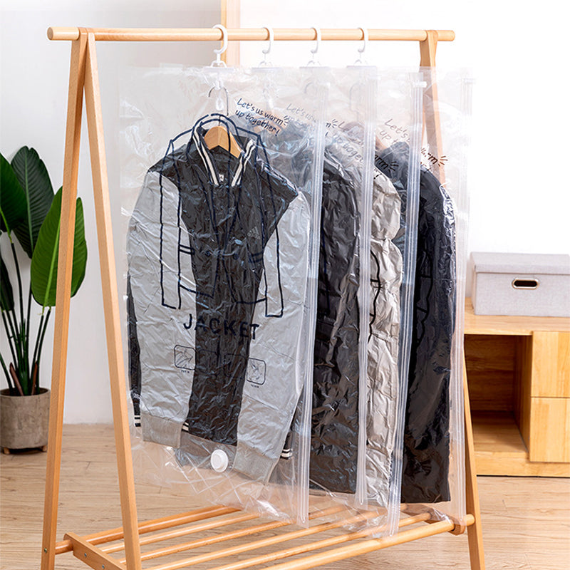 Vacuum storage bags for a tidy wardrobe