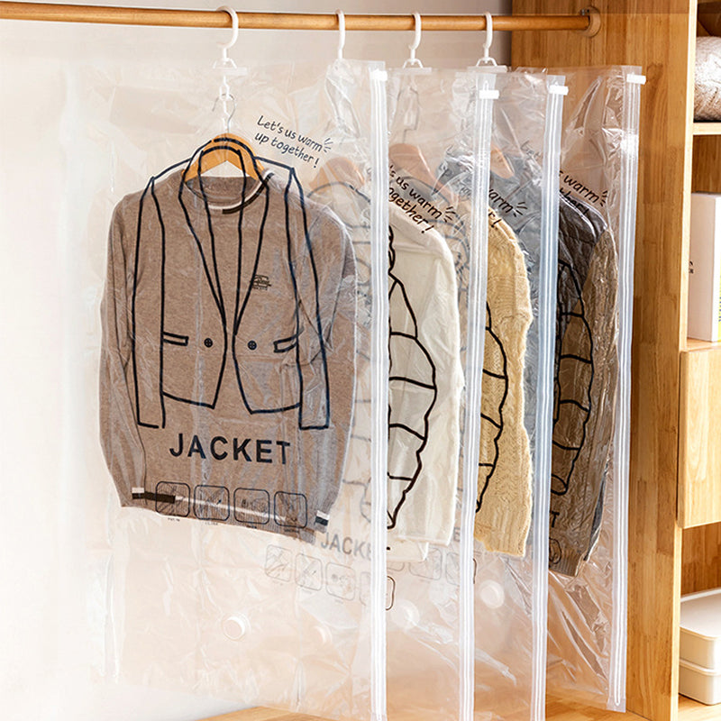 Vacuum storage bags for a tidy wardrobe