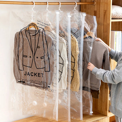 Vacuum storage bags for a tidy wardrobe