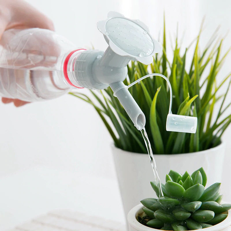 Double Head Watering Spout for Bottles - Garden Tool