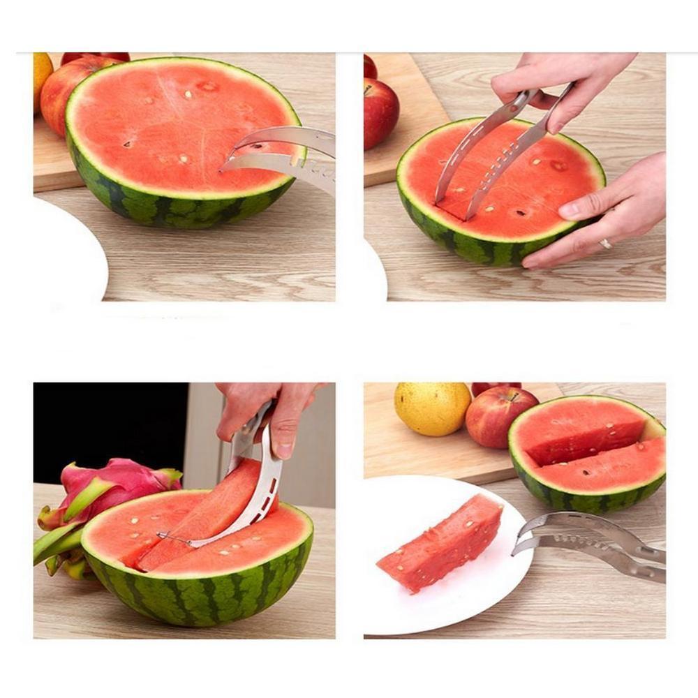 Watermelon slices and dices - easy &amp; safe use