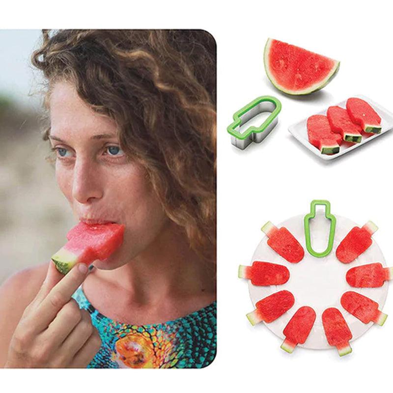 Watermelon slicer in ice cream on a stick