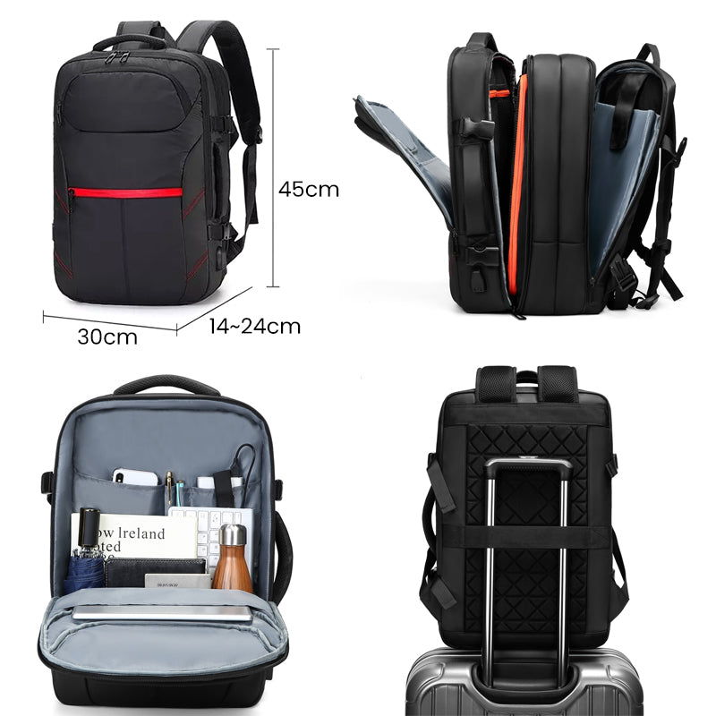 Waterproof computer backpack with usb charging port