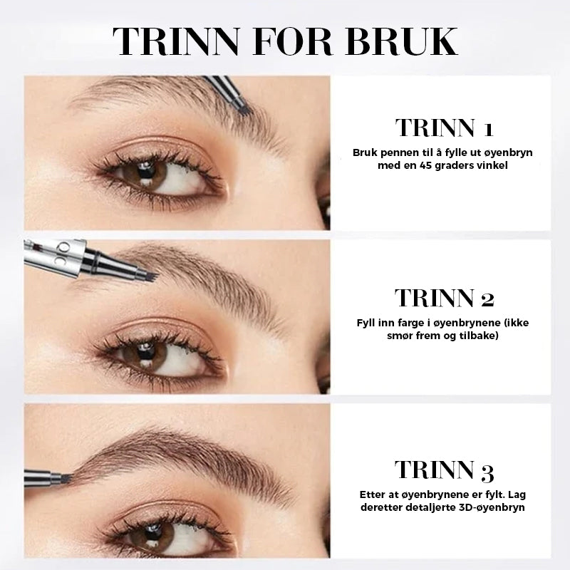 Waterproof microblading eyebrow pen - natural look