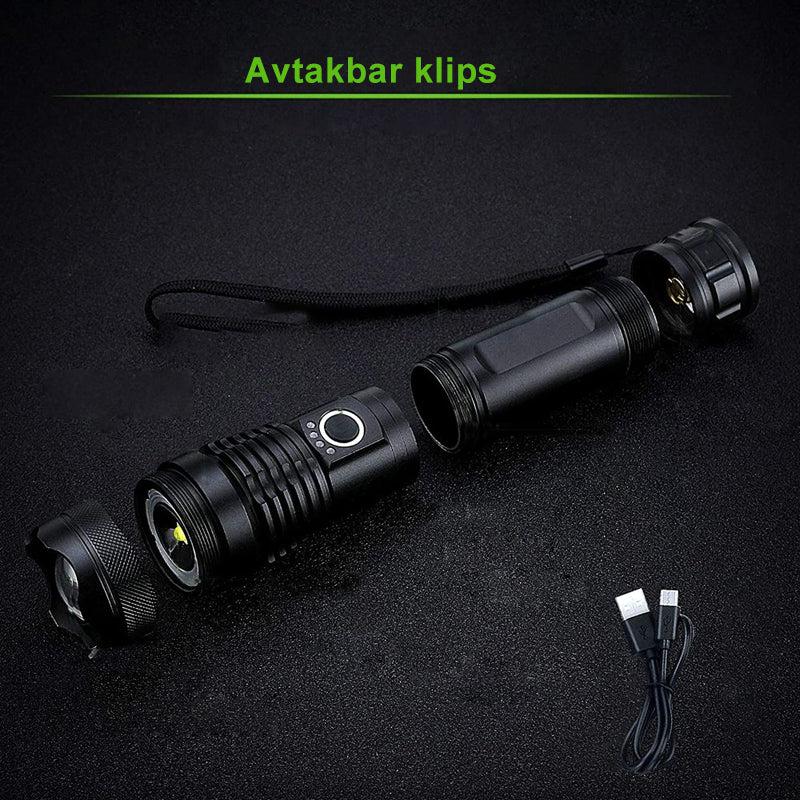 Waterproof military laser flashlight - high lumen and powerful