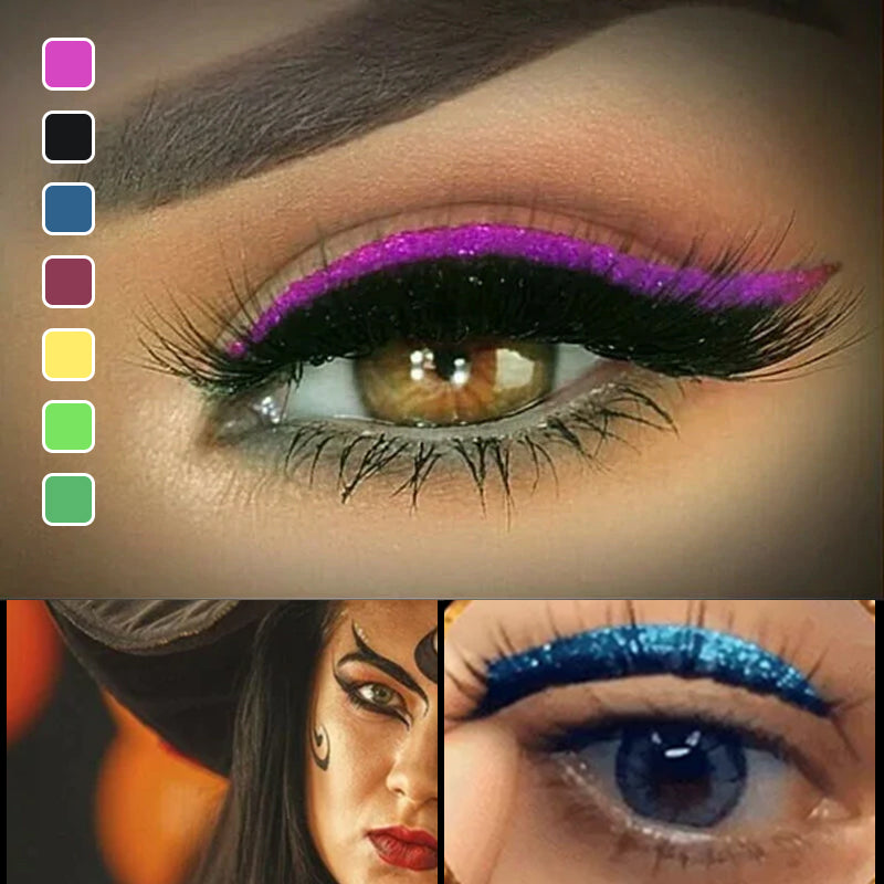 Waterproof and reusable eyeliner and lash stickers