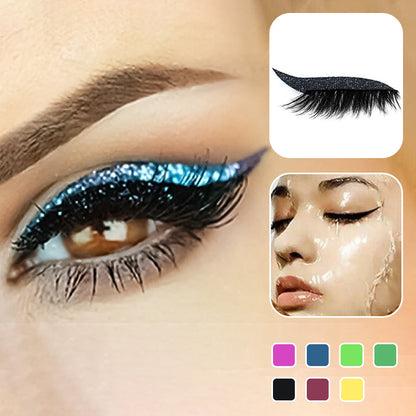 Waterproof and reusable eyeliner and lash stickers