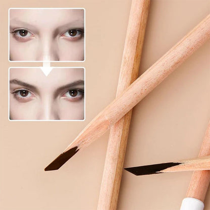 Waterproof wooden eyebrow pencil - lifelike, long-lasting